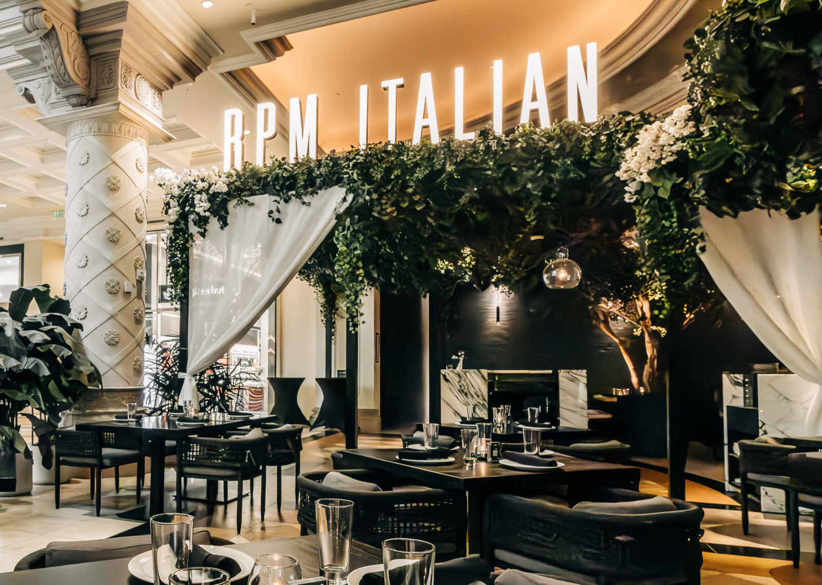 Private dining room at RPM Italian, Las Vegas